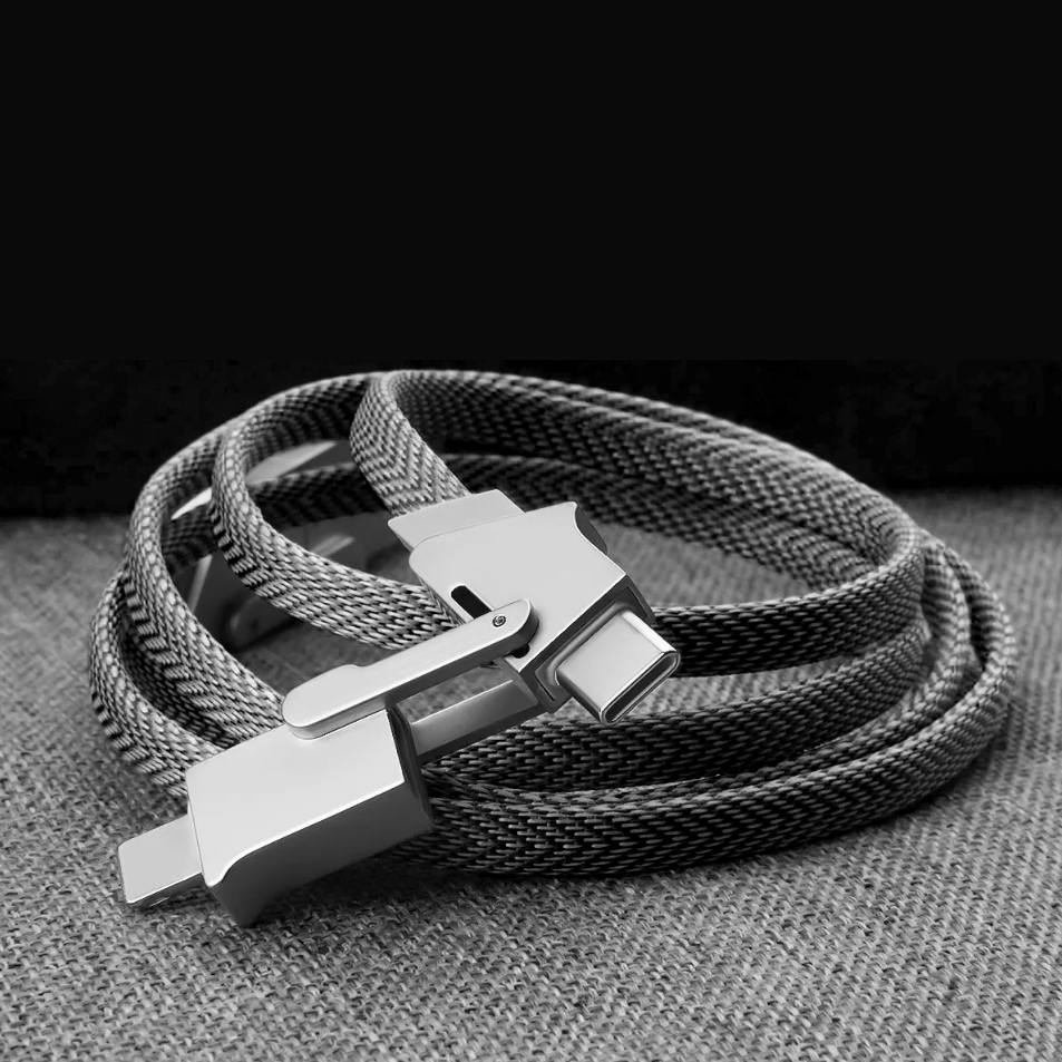 Pavlok Bolt All-In-One Fast Charging Data Cable 100w USB-C / USB-A / Micro / Lightning