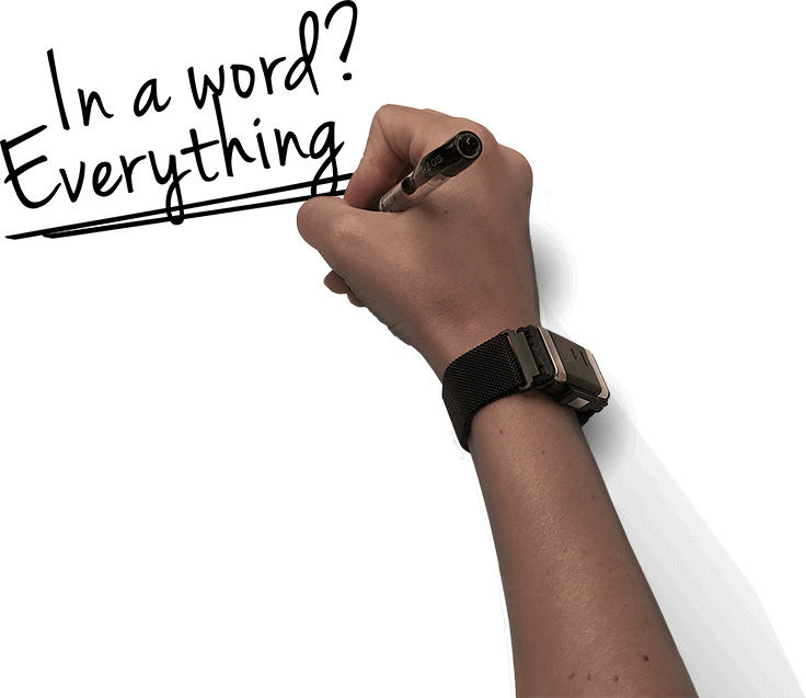 In a word, everything