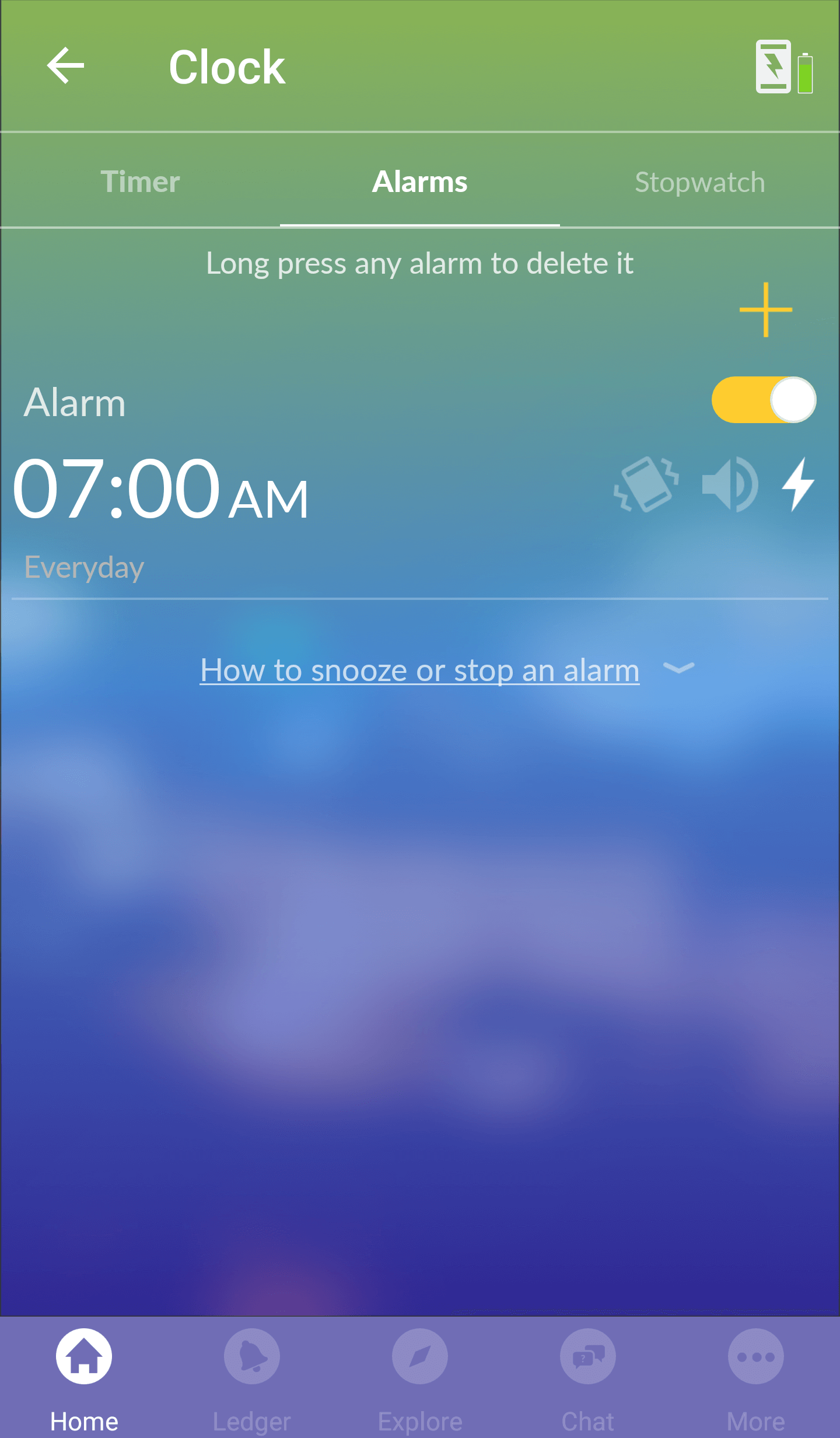Pavlok Application:Alarms